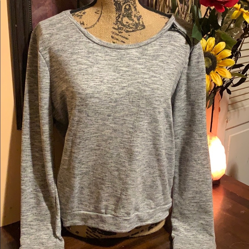 Derek Heart side zip sweater